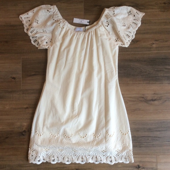 ASTARS +EVEREVE Ivory Eyelet Dress Rococo Revival Castlecore - Picture 2 of 7